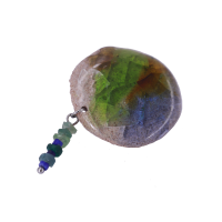 سنجاق سینه سرامیکی طرح زمین