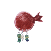 سنجاق سینه سرامیکی طرح انارک